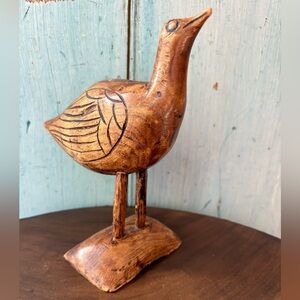 From Grand Cayman Island, BWI Handcrafted Wooden Bird Sculpture